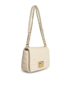 1927 Piccola borsa trasversale in pelle crema