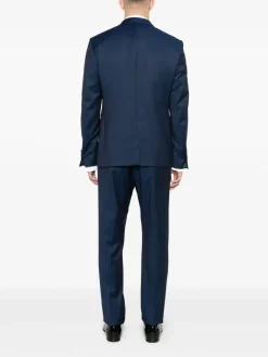 Abito blu con giacca e pantaloni