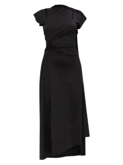 Abito midi asimmetrico nero