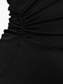 Abito midi asimmetrico nero