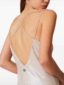 Abito midi di paillettes