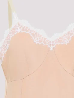 Abito midi viscoso di lingerie