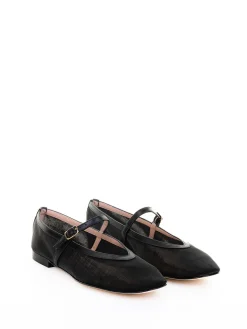 Ballerina Nera Con Cinturino