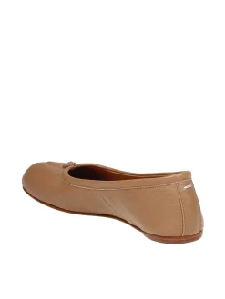 Ballerina Tabi In Pelle Colore Camel