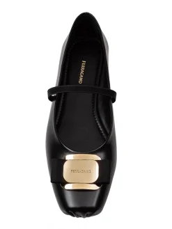 Ballerina Zina In Pelle Colore Nero