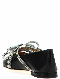 Ballerine con borchie di cristalli