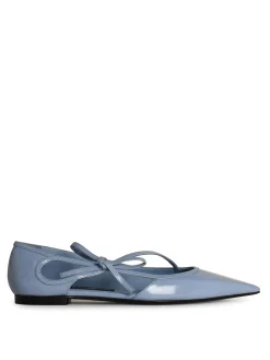 Ballerine in pelle azzurra