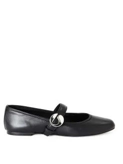 Ballerine in pelle nera