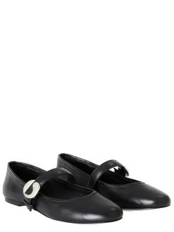 Ballerine in pelle nera