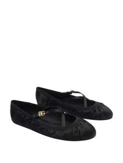 Ballerine in raso logo DG