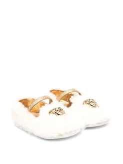 Ballerine medusa in shearling