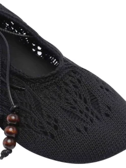 Ballerineall'uncinetto di rosmarino nero