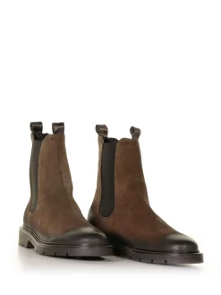Beatles in camoscio Anticato Marrone