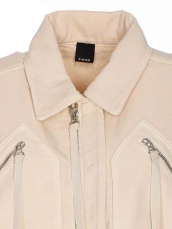 BEIGE GERARD VEST con i pulsanti Chiusura