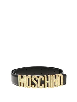 Belt di lettere metalliche cristal
