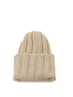 Berretto In Cashmere Vaniglia
