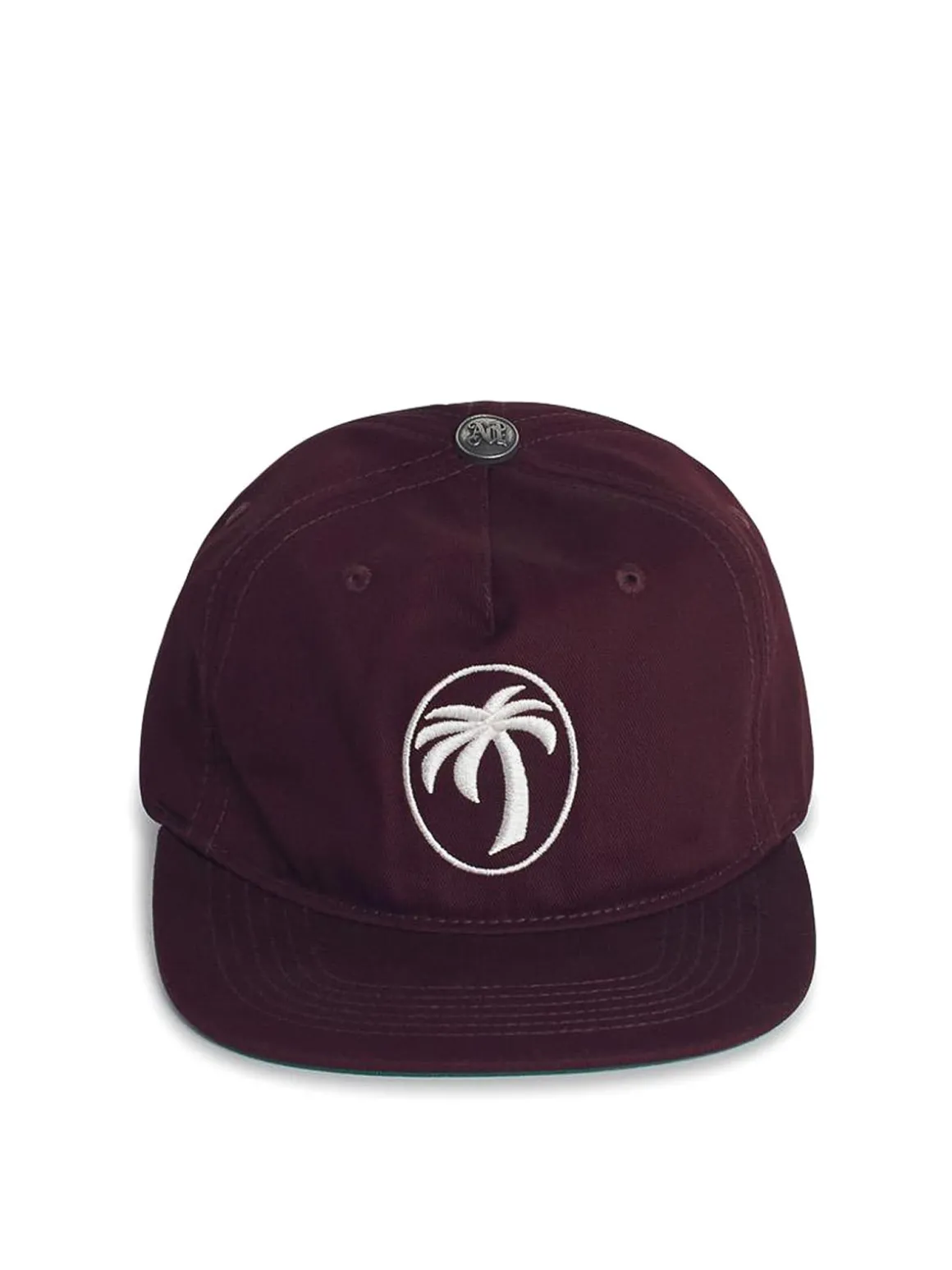 Berretto ovale in cotone bordeaux