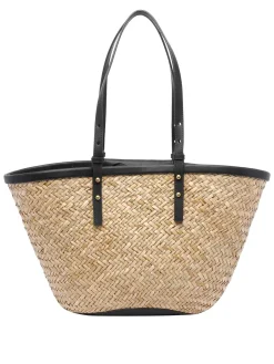 Black Love Summer Basket RAFIA BASS