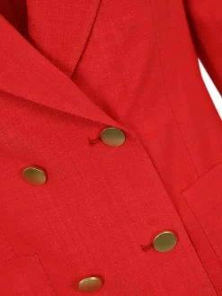 Blazer a doppio petto J-corale in viscosa