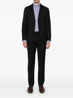 Blazer a k-giacket di lana virgin blu scuro