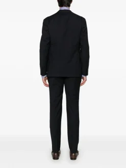 Blazer a k-giacket di lana virgin blu scuro