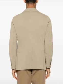 Blazer beige a petto singolo