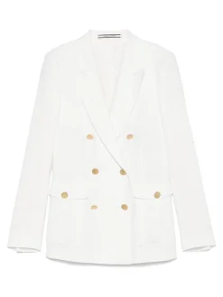 Blazer bianco a doppio petto