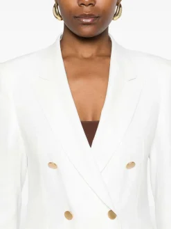 Blazer bianco a doppio petto