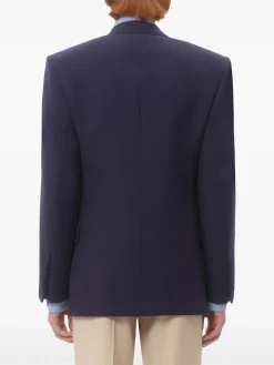 Blazer blu doppio, petto