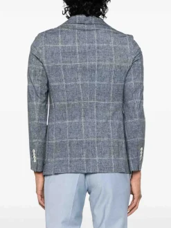 Blazer di cotone grigio