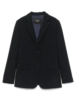 Blazer di lana virgin blu navy