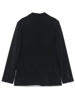 Blazer di lana virgin blu navy