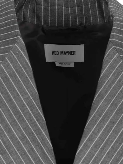 Blazer Doppiopetto In Lana Vergine E Mohair