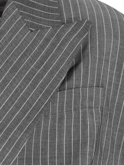 Blazer Doppiopetto In Lana Vergine E Mohair