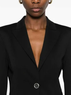 Blazer nero a petto singolo