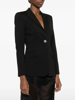 Blazer nero a petto singolo