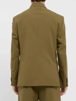 Blazer verde militare a doppio petto