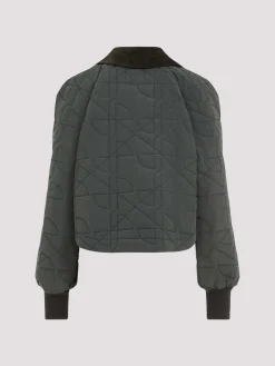 Blouson trapuntato ritagliato