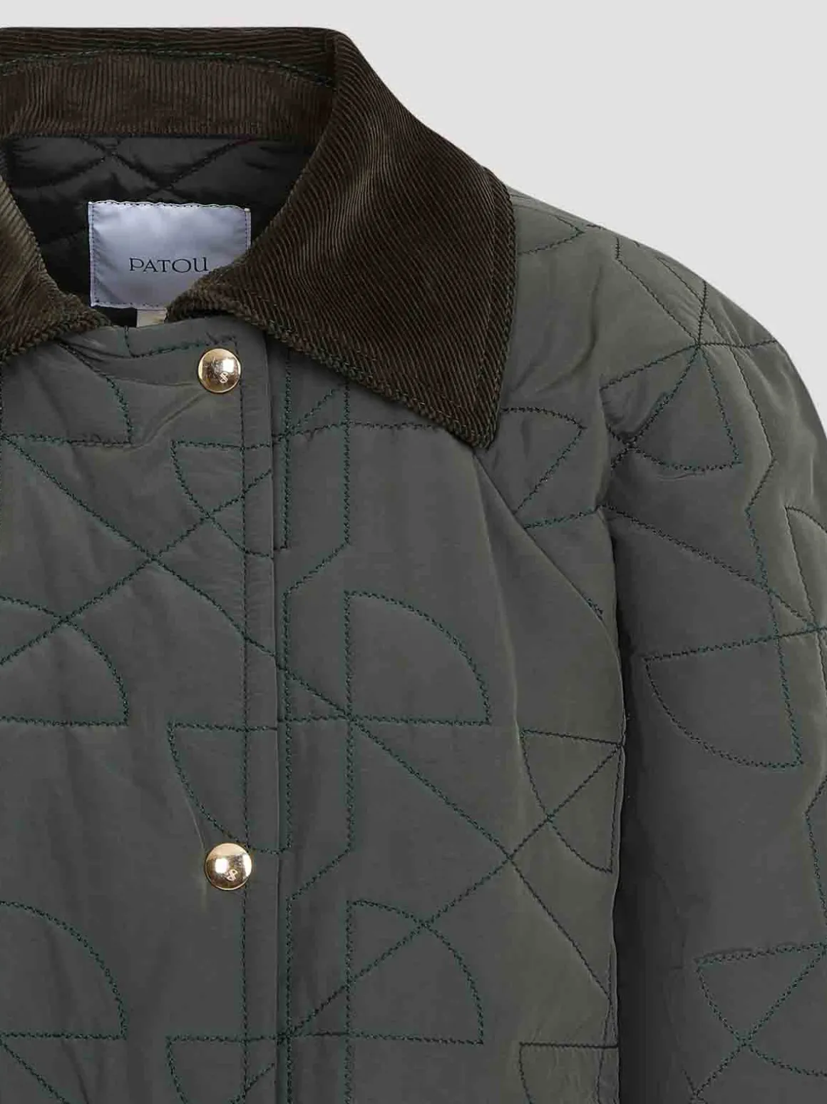 Blouson trapuntato ritagliato