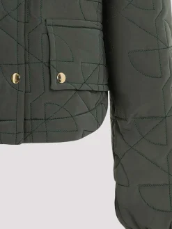 Blouson trapuntato ritagliato