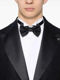 Blu Virgin Wool Single-Breasted Abito