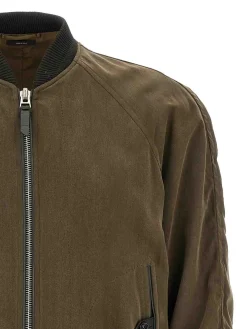 Bomber fluido gabardino