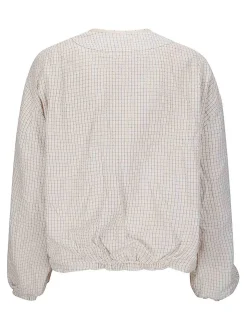 Bomber in cotone check