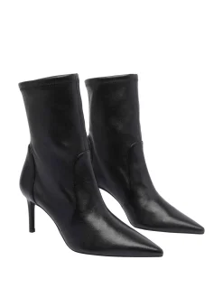 Bootie di pompa di alimentazione nera Stuart