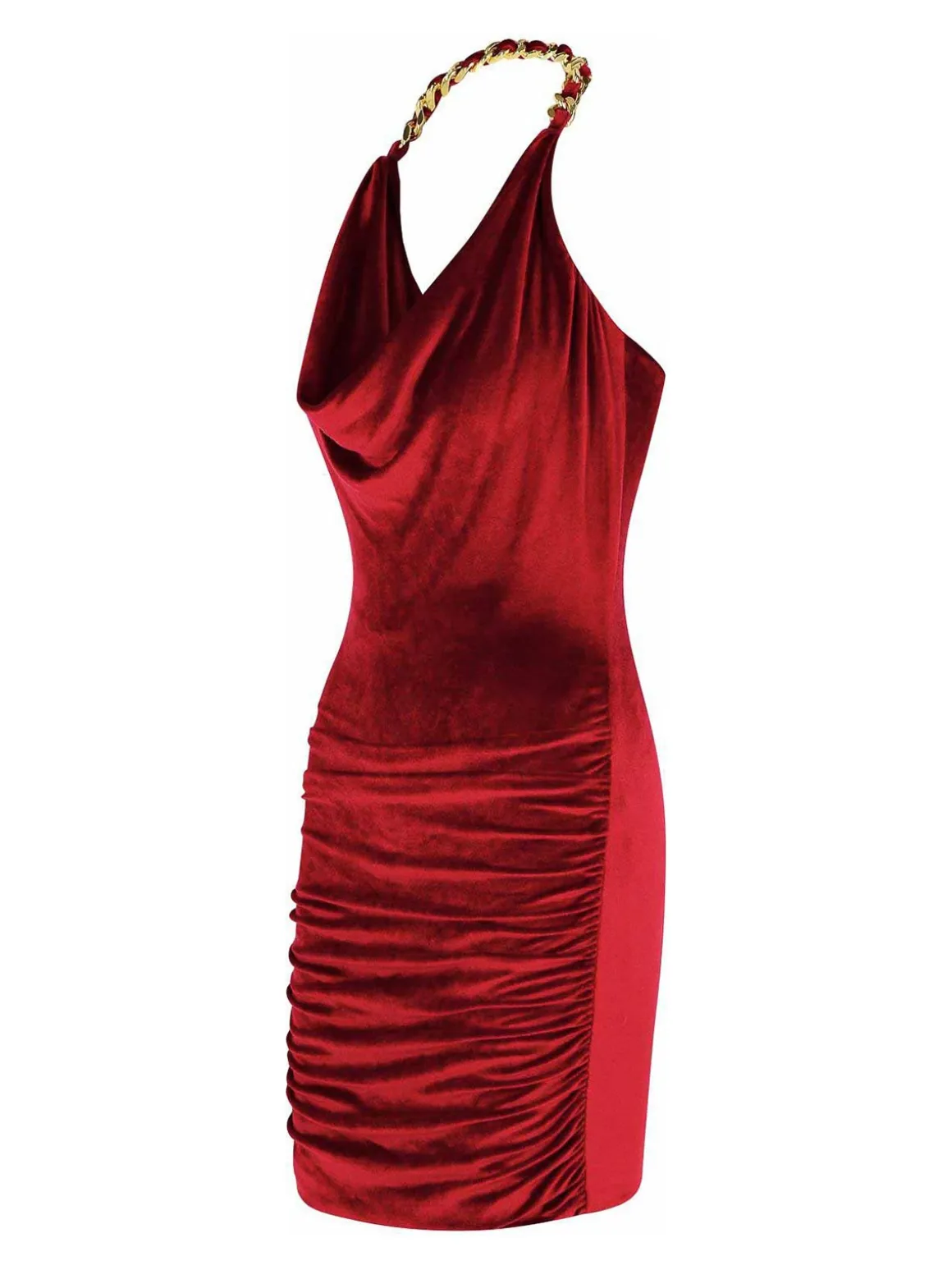 Borgogna Viscose Blend Dress