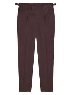 Borgogna Viscose miscela pantaloni