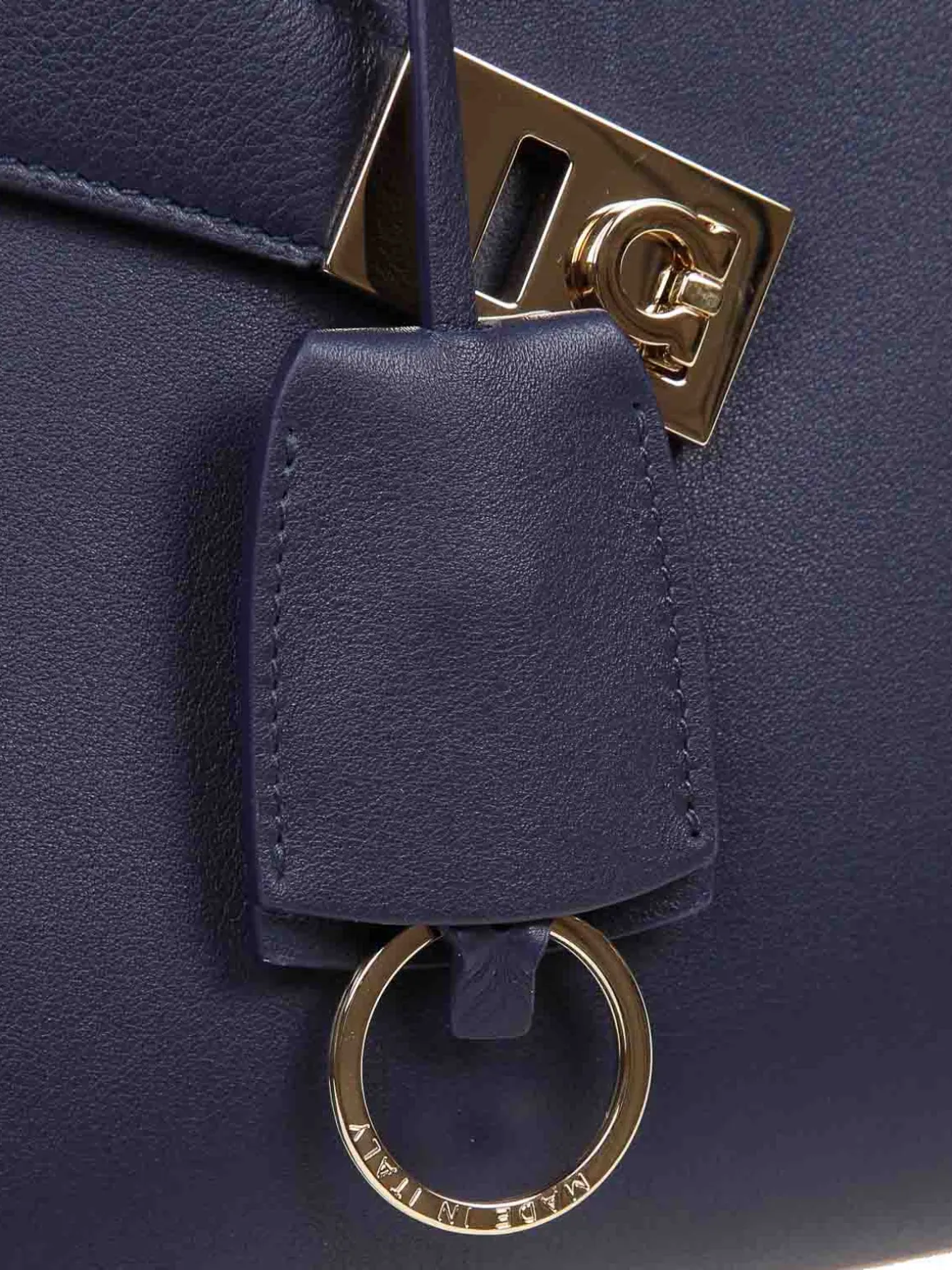 Borsa A Mano Hug Th M In Pelle Colore Blu