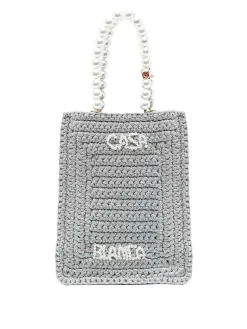 Borsa Pearl Mini all'uncinetto