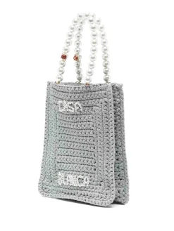 Borsa Pearl Mini all'uncinetto