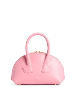 Borsa a mano in pelle di vitello in rosa